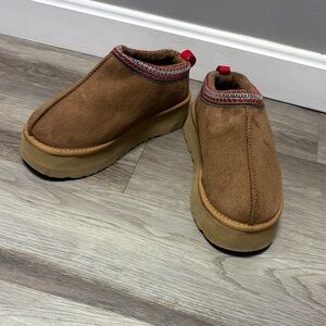 Brown Suede Slip-On Shoes